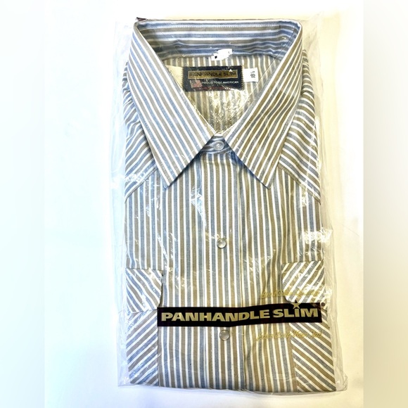 PanHandled Slim | 3 SHIRT BUNDLE: Pearl Snap Extra Long Hem Tail Size 18.5 - Picture 3 of 15